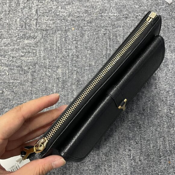 100% Authentic Saint Laurent Y Line Flap Wallet - Picture 7 of 10